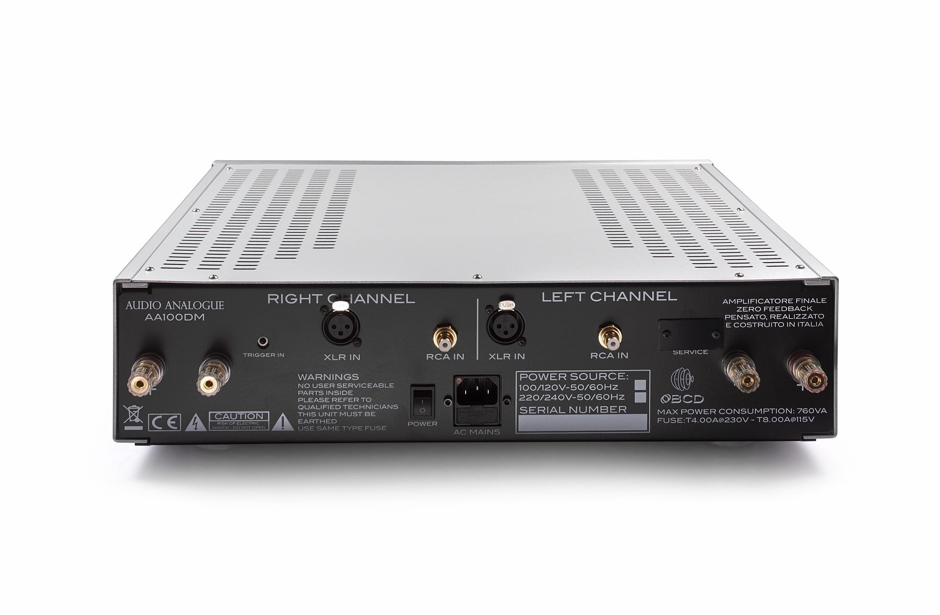 Audio Analogue AA100DM Zero Feedback Power amplifier