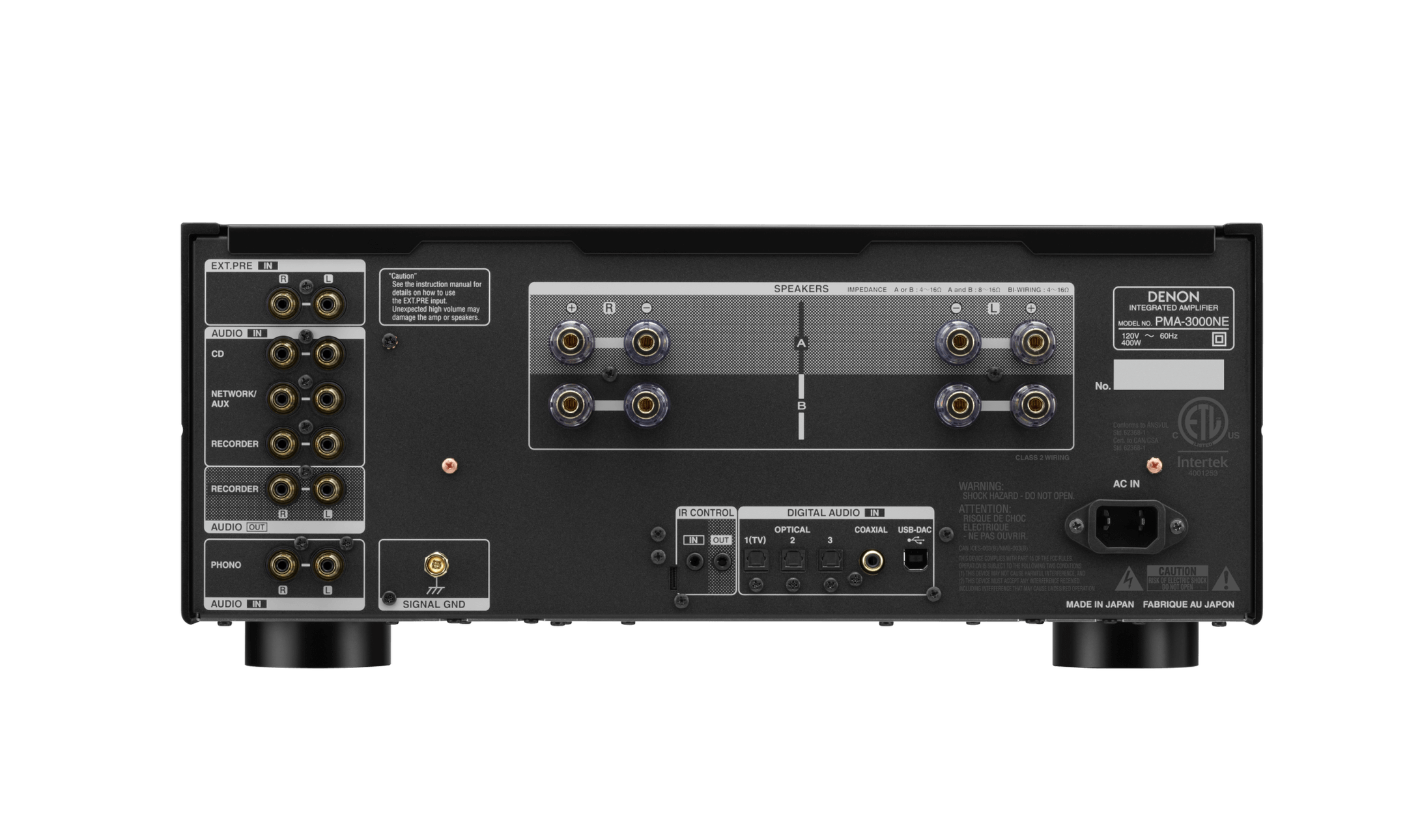 Denon PMA-3000NE - 2 Ch. 80W Integrated Amplifier with MM/MC phono stage