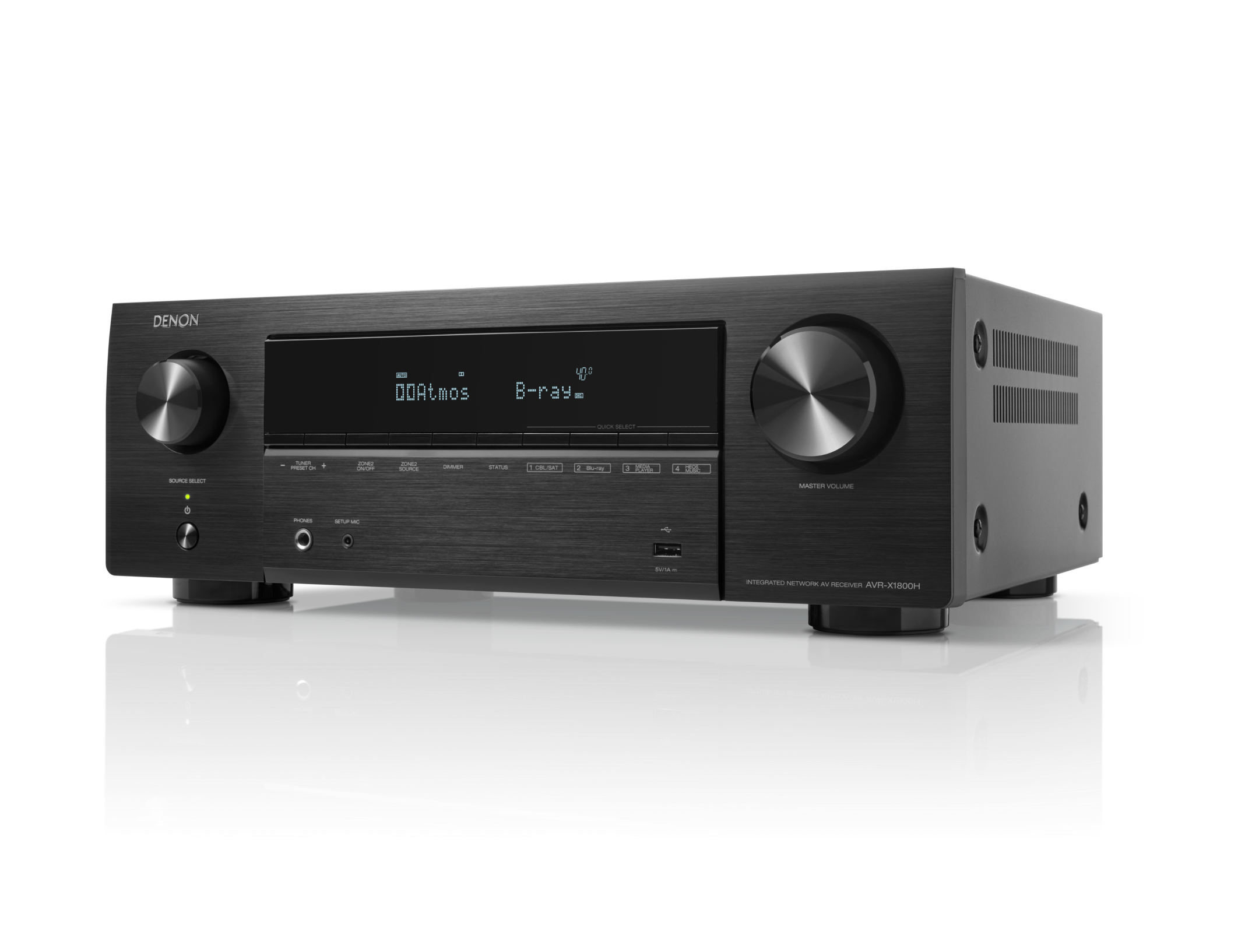 Denon AVR-X1800H 7.2 Ch. 175W 8K AV Receiver with HEOS® Built-in