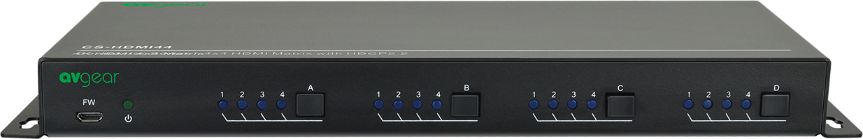 AV Gear AVG-CS-HDMI44 - 4 X 4 Ultra Compact HDMI Matrix
