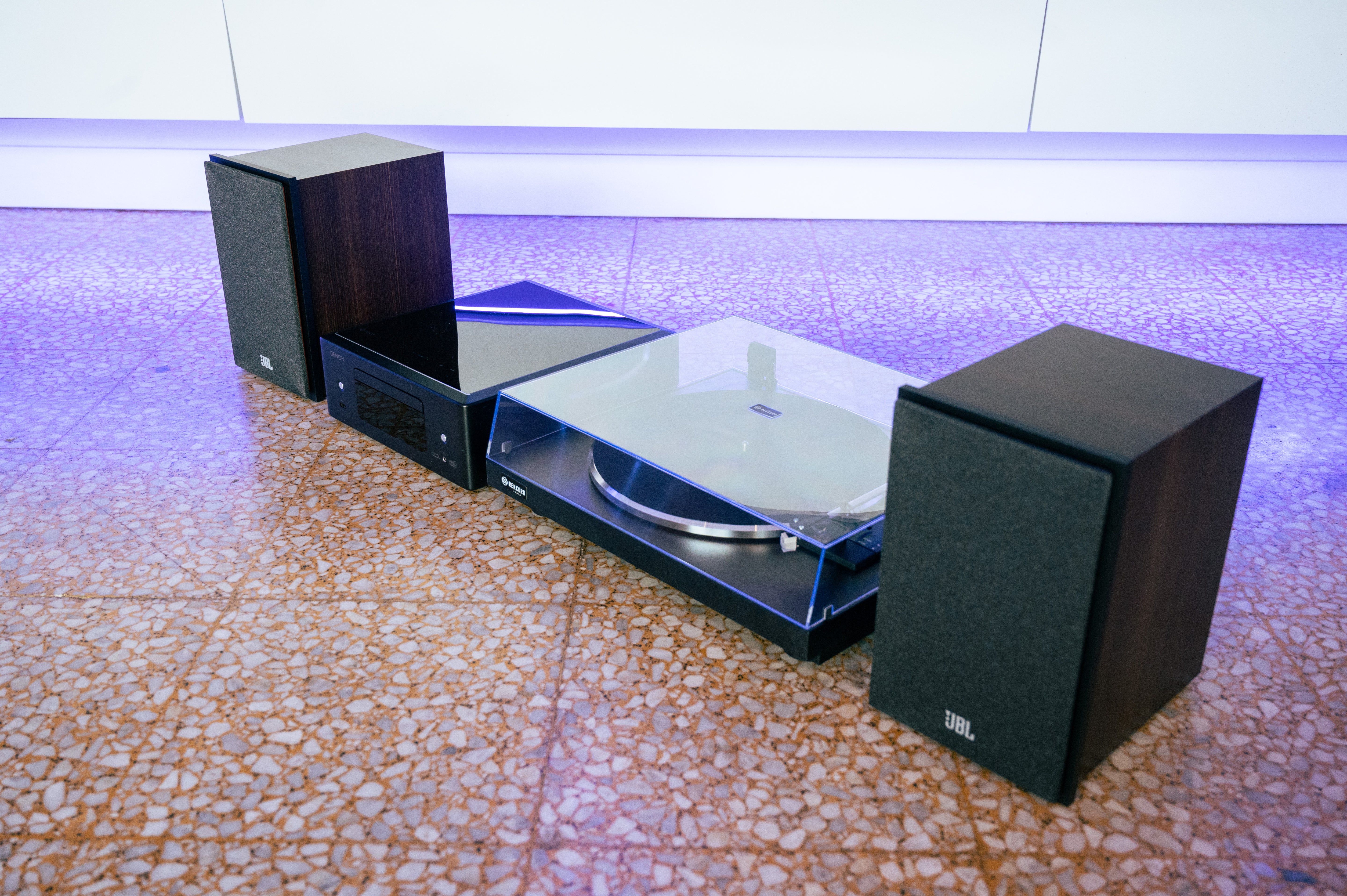 Life is Automatic Record and CD Hi-Fi Pack - REKKORD F100 - Denon CEOL RCDN-12 - JBL Stage 240B