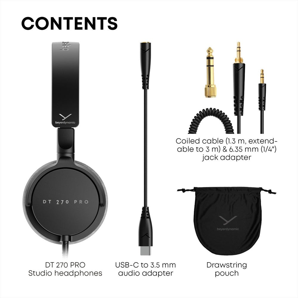 Beyerdynamic DT 270 PRO Compact Studio Headphones