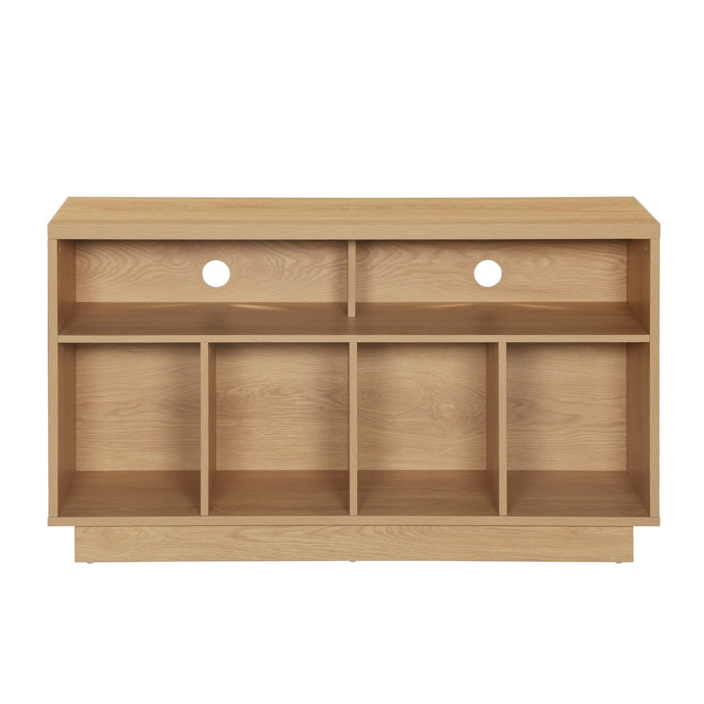 Tauris EDISON Media Stand 1200mm – Vinyl Record Storage & Component Cabinet in Red Oak Finish