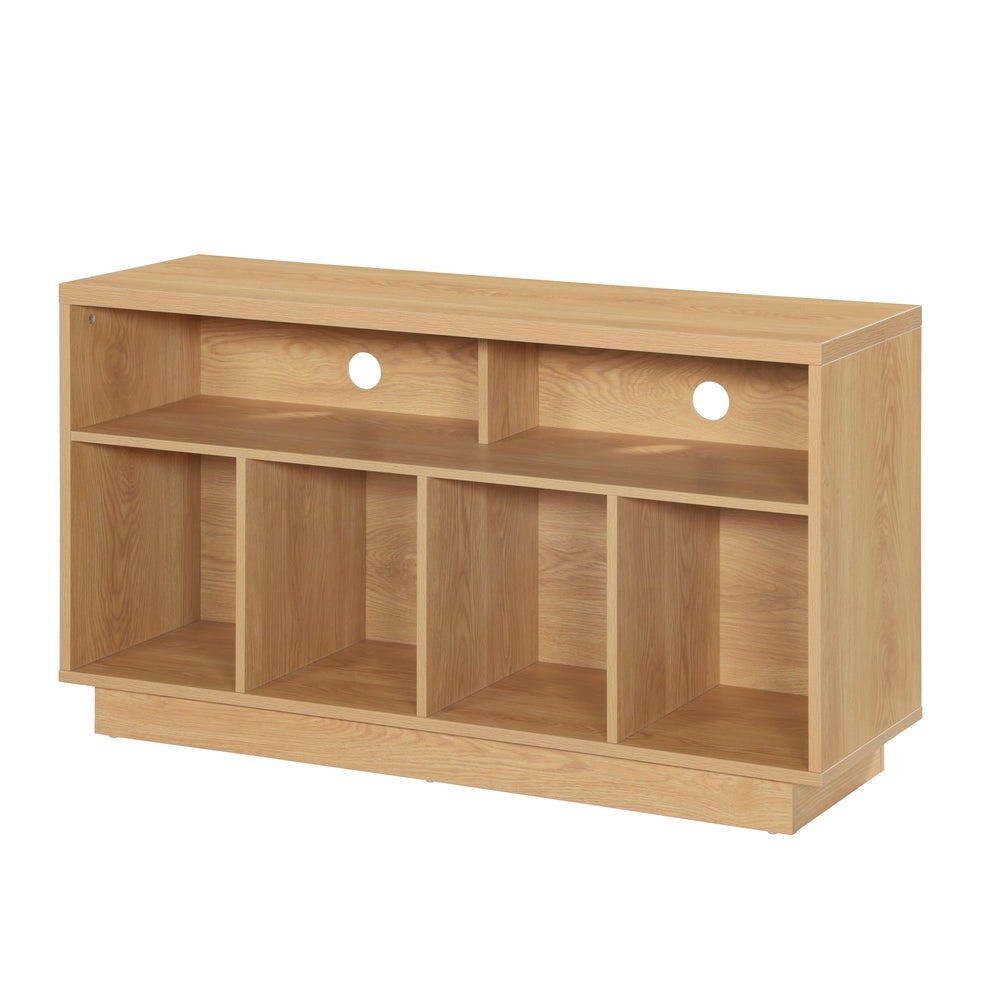 Tauris EDISON Media Stand 1200mm – Vinyl Record Storage & Component Cabinet in Red Oak Finish