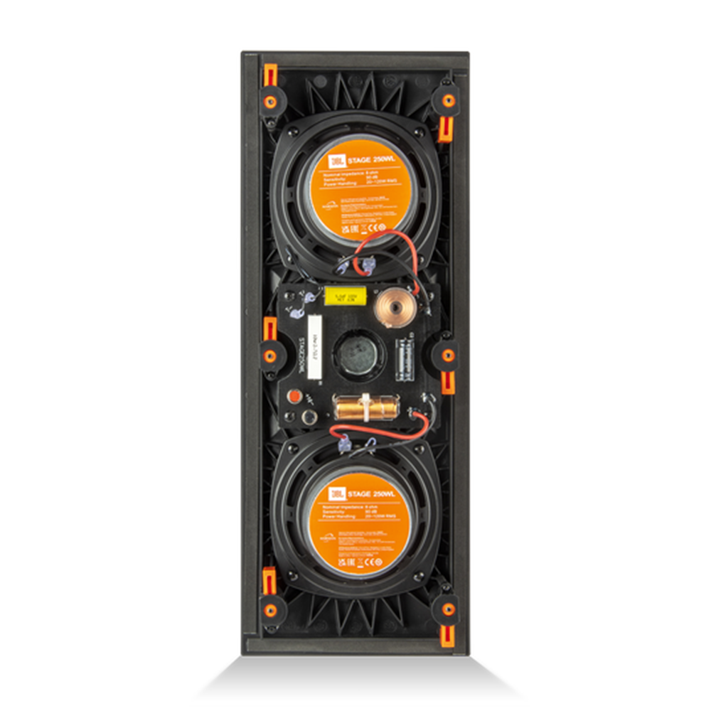 JBL Stage 2 - 2 x 5.25" LCR EA In-Wall Speaker - RECTANGLE 1" Aluminium Dome Tweeter