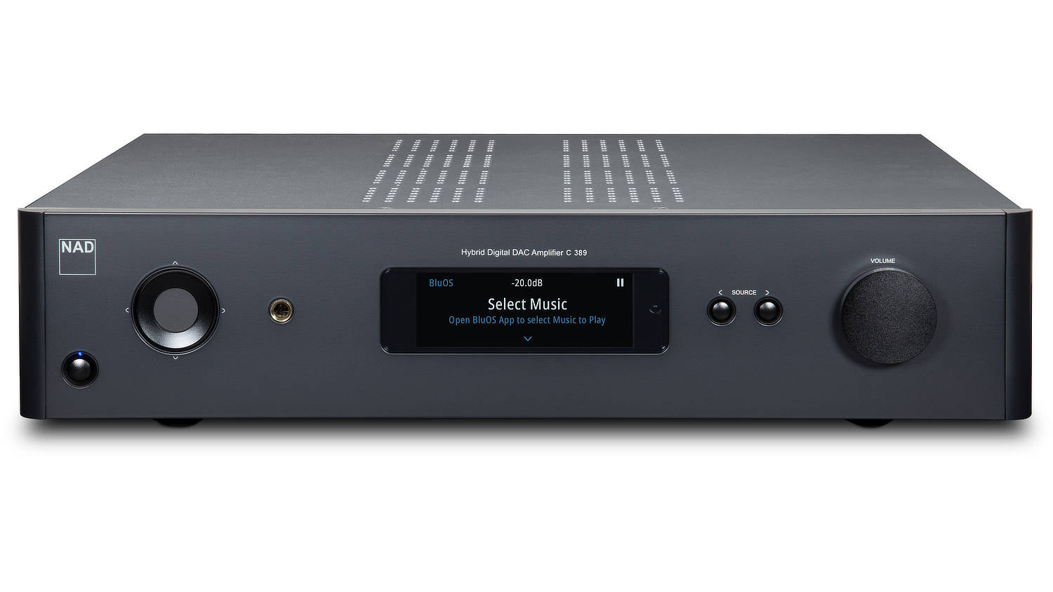 NAD C389-BS Hybrid Digital DAC Amplifier with MDC2 BluOS Module pre-installed