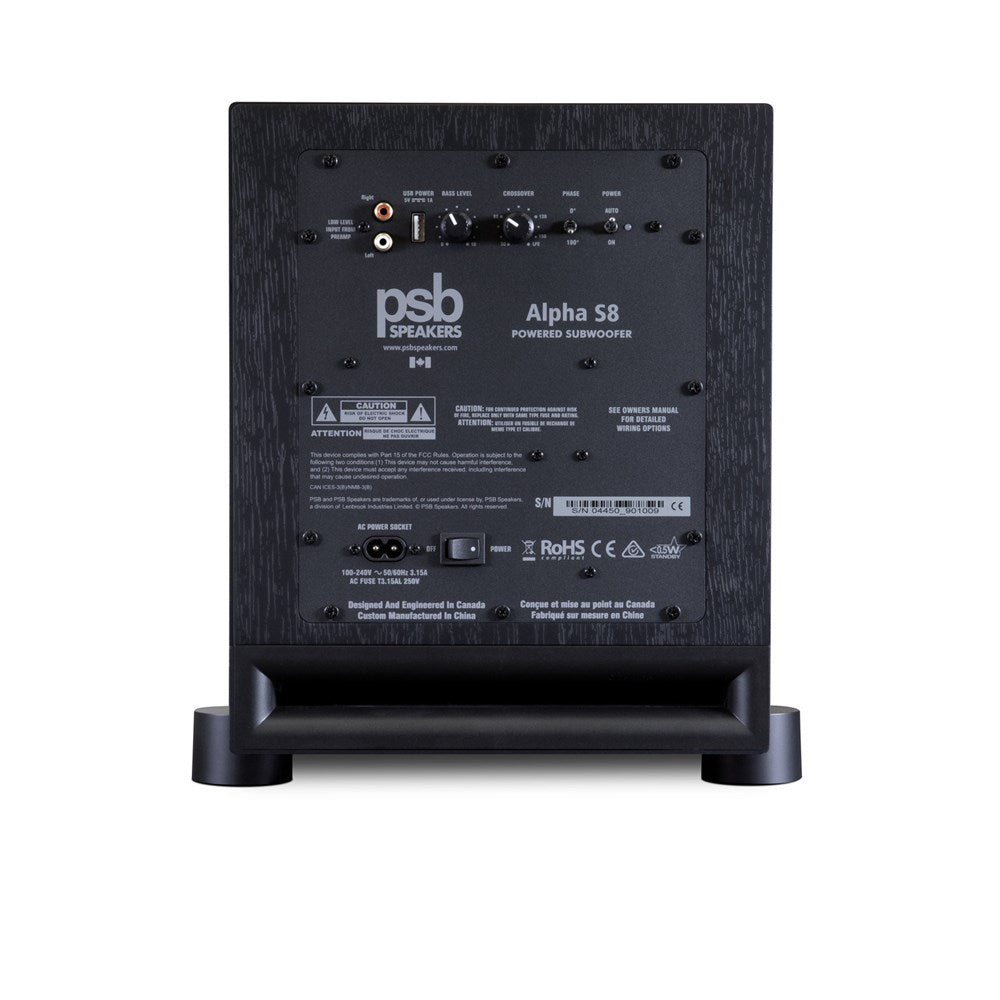 PSB ALPHA 5.1 CINE PACK Alpha P3 (2 pairs)+Alpha C10+ Alpha S8