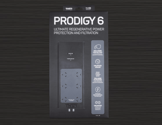Thor P6 Prodigy – 6 Way Surge Protector with Elite Filtration Ultimate Regenerative Power Protection And Filtration