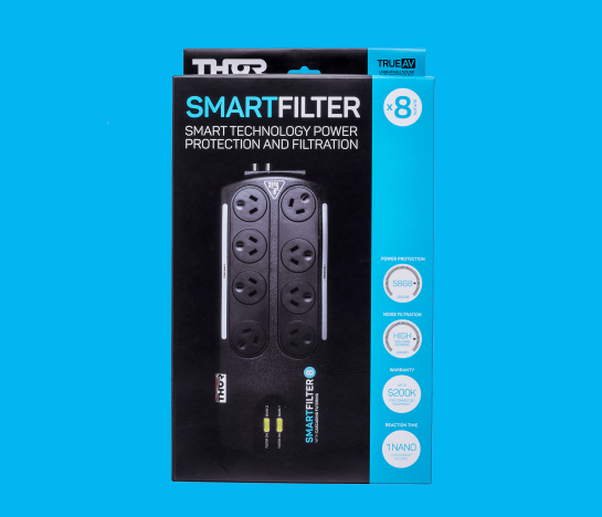 Thor SmartFilter SmartFilter8-03 APEX8-006 SmartFilter8-Box-edit B8+ – 8 Way Surge Protector with Advanced Filtration