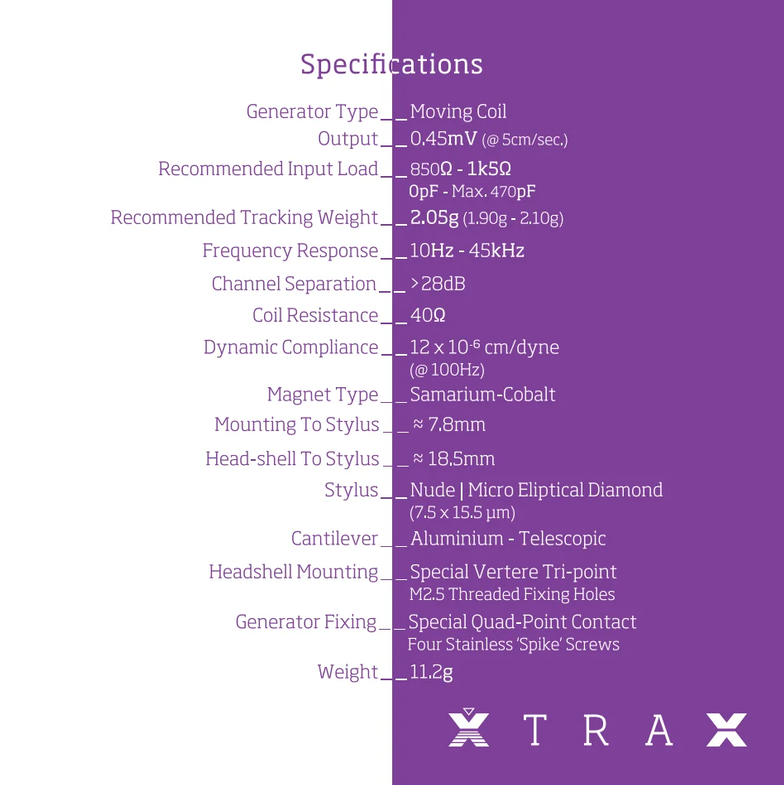 Vertere XtraX - Supreme Moving Coil Cartridge