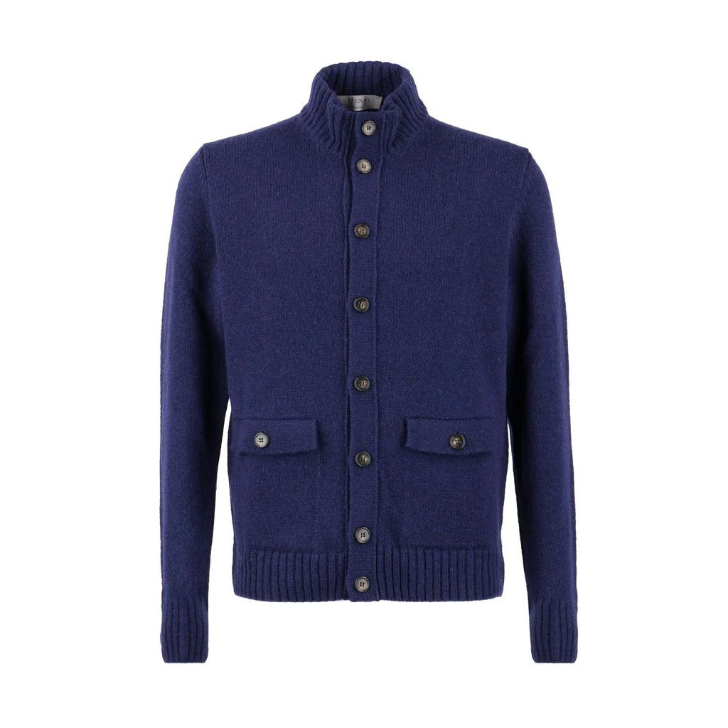 HENRY SARTORIAL Wool Buttonfront Knit