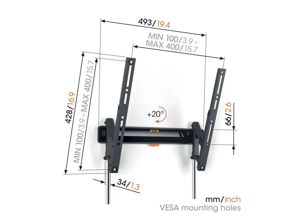 Vogel's TVM 3415 Tilting TV Wall Mount