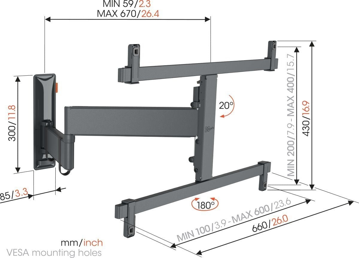 Vogel's TVM 3665 Full-Motion TV Wall Mount