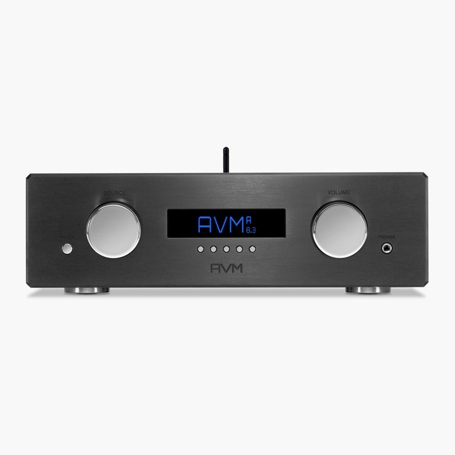 AVM Ovation A 8.3 Integrated Amplifier Aluminium Black at Audio Influence