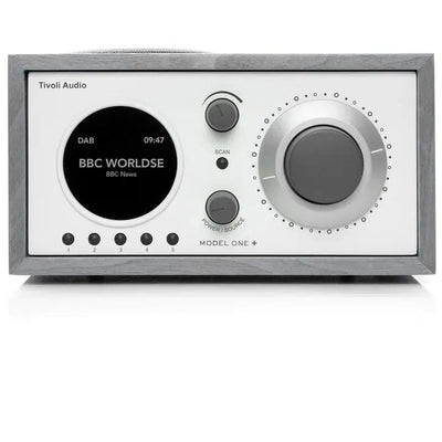 Tivoli Audio Model One + DAB+ / FM / Bluetooth® Clock Radio-Grey/White-Audio Influence