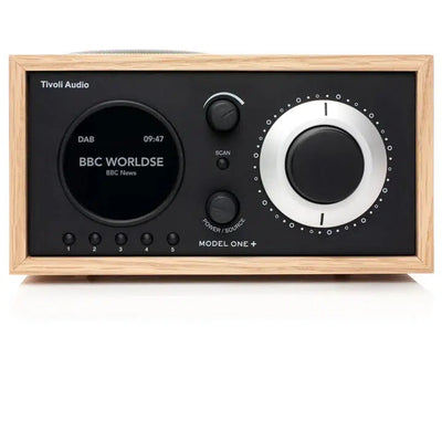 Tivoli Audio Model One + DAB+ / FM / Bluetooth® Clock Radio-Oak/Black-Audio Influence