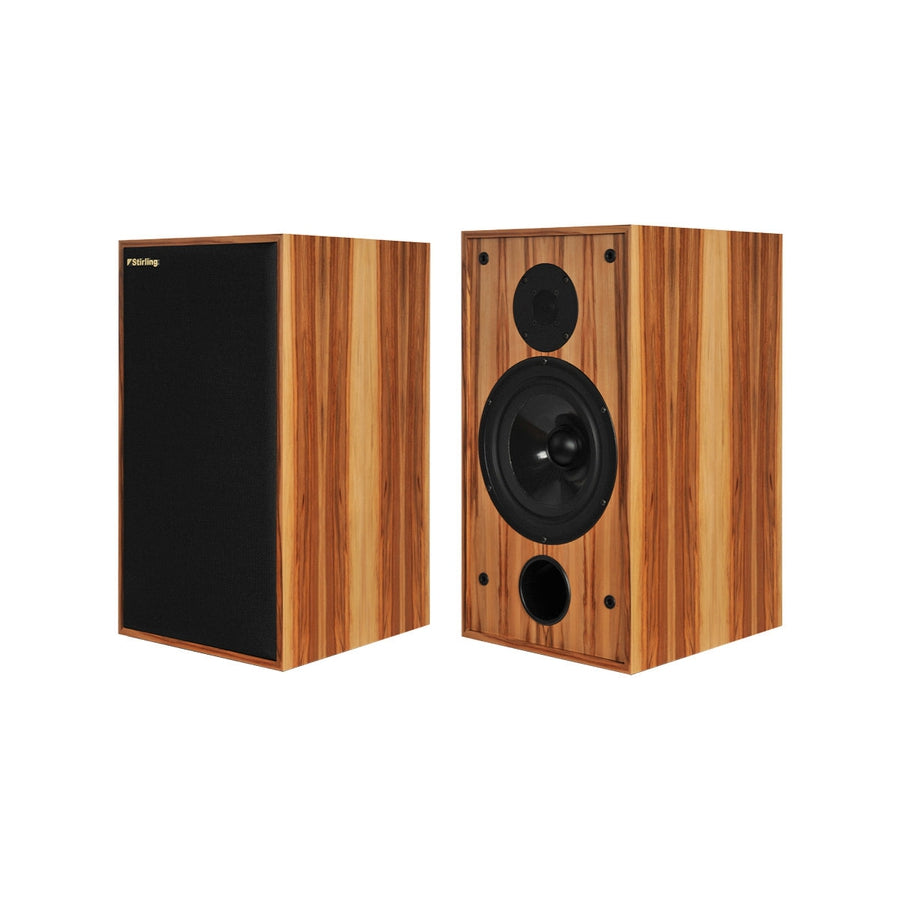 Stirling Broadcast SB88 Audiophile Bookshelf Speakers In Zebrano