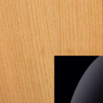 Cabasse iO 3 Satellite Speaker on Floor Stand in Wood & Black by Audio Influence