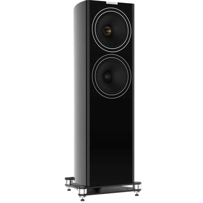 Fyne Audio F703 Floorstanding Speakers Piano Gloss Black at Audio Influence
