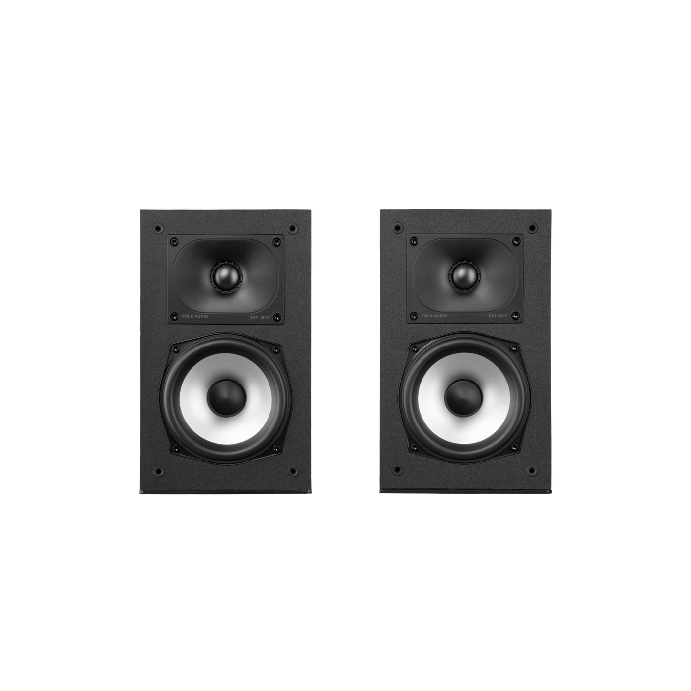 POLK Monitor XT15 Compact High-Resolution Bookshelf Loudspeakers (Pair)-Black-Audio Influence