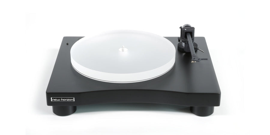 New Horizon 301 Ceramic Manual Turntable Matte Black at Audio Influence
