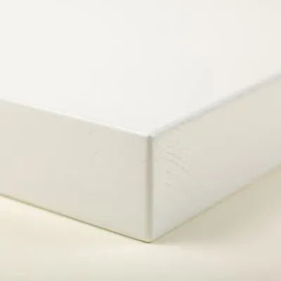 Hi Fi Racks - Podium Slimline XS per tier-White-Gloss-Silver-Audio Influence