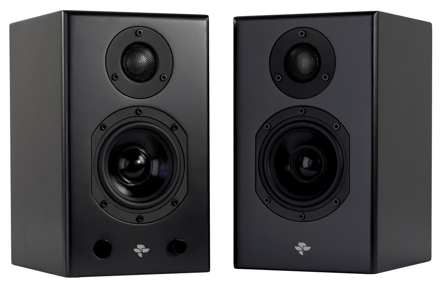 Totem - KIN Play Mini - Powered Bluetooth Speakers Black at Audio Influence