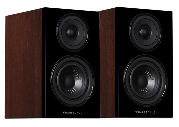 Wharfedale Diamond 12.0 2 Way Bookshelf Speakers Walnut at Audio Influence
