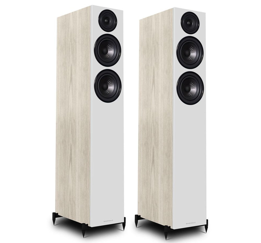 Wharfedale Diamond 12.4 - 2.5-Way Floorstanding Speaker Light Oak at Audio Influence