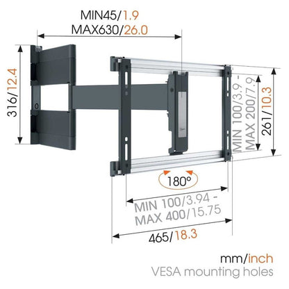Vogel's THIN 546 ExtraThin Full-Motion TV Wall Mount for OLED TVs