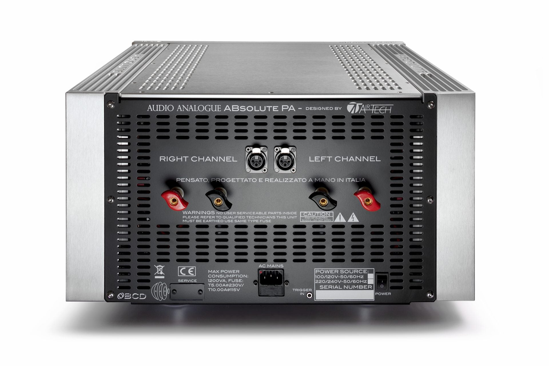 Audio Analogue "Absolute PA" - 50W Pure Class A Zero Feedback Stereo Power Amplifier