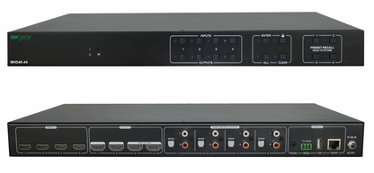 AV Gear AVG-MHD4K-44 - 4×4 HDMI 2.0 Matrix Switcher