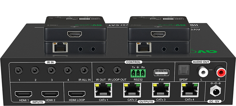 AV Gear AVG-UDA24-HD70 HDMI Switcher