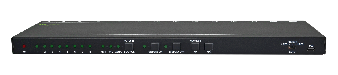 AV Gear AVG-UHS-28 HDMI2.0 2×8 Switcher