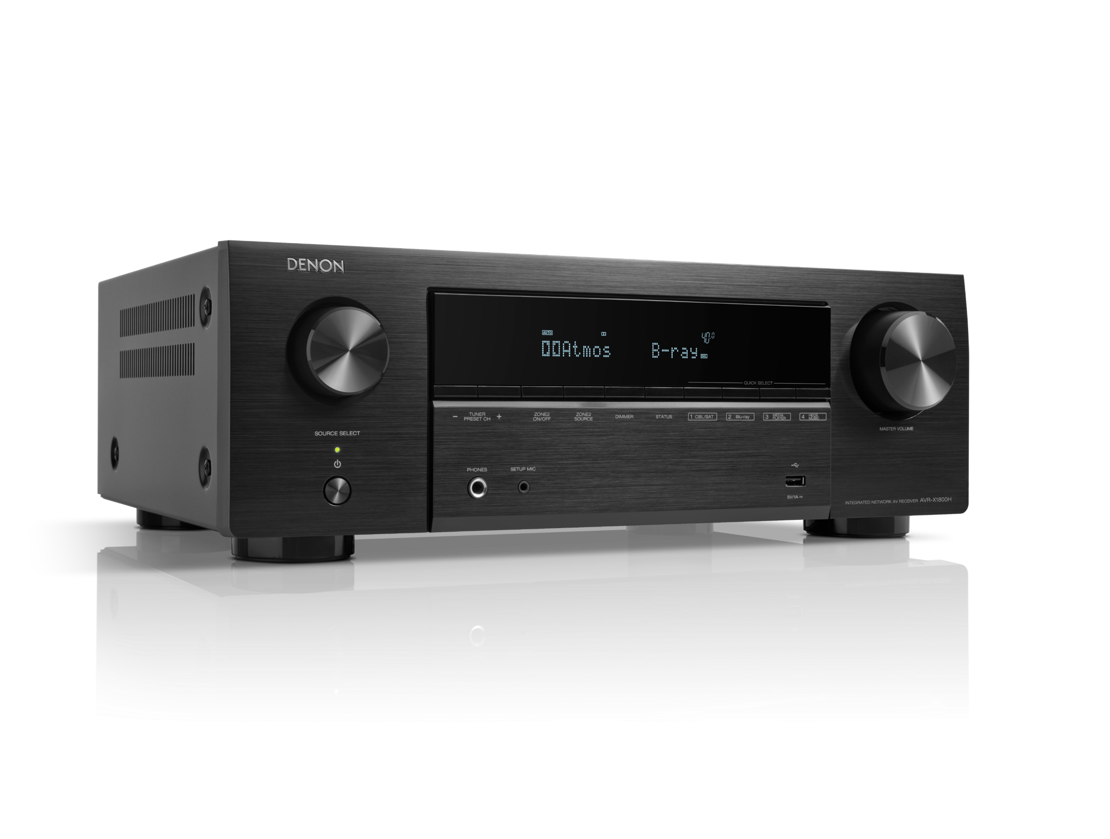 Denon AVR-X1800H 7.2 Ch. 175W 8K AV Receiver with HEOS® Built-in