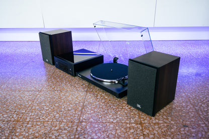 Life is Automatic Record and CD Hi-Fi Pack - REKKORD F100 - Denon CEOL RCDN-12 - JBL Stage 240B