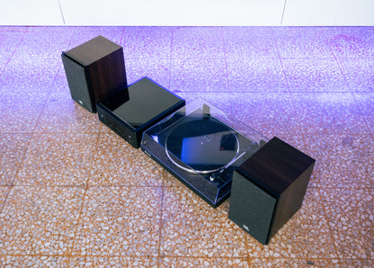 Life is Automatic Record and CD Hi-Fi Pack - REKKORD F100 - Denon CEOL RCDN-12 - JBL Stage 240B