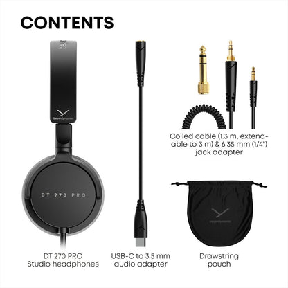 Beyerdynamic DT 270 PRO Compact Studio Headphones