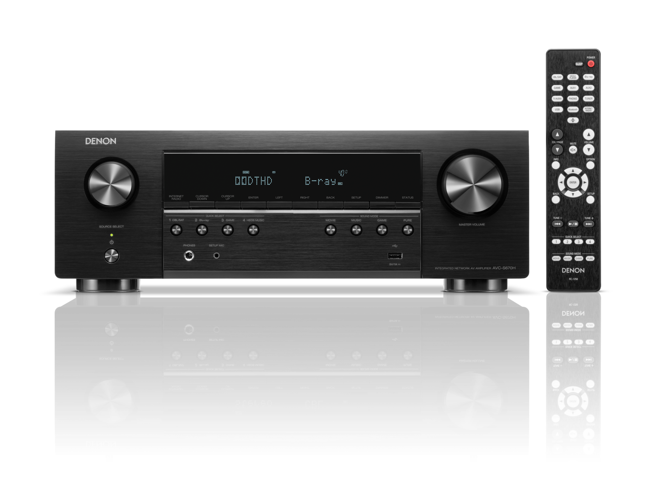 AVC-S670H 5.2 Ch. 75W 8K AV Receiver Powered by HEOS™