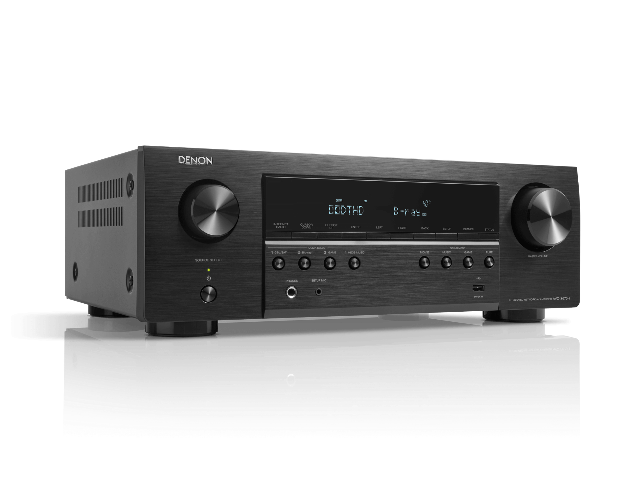 AVC-S670H 5.2 Ch. 75W 8K AV Receiver Powered by HEOS™