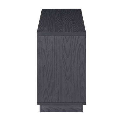 Tauris EDISON Media Stand 1200mm – Vinyl Record Storage & Component Cabinet in Black Oak Finish