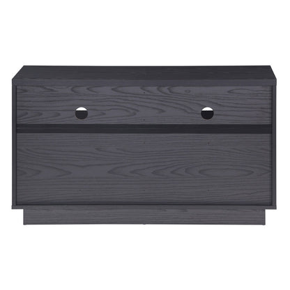 Tauris EDISON Media Stand 1200mm – Vinyl Record Storage & Component Cabinet in Black Oak Finish