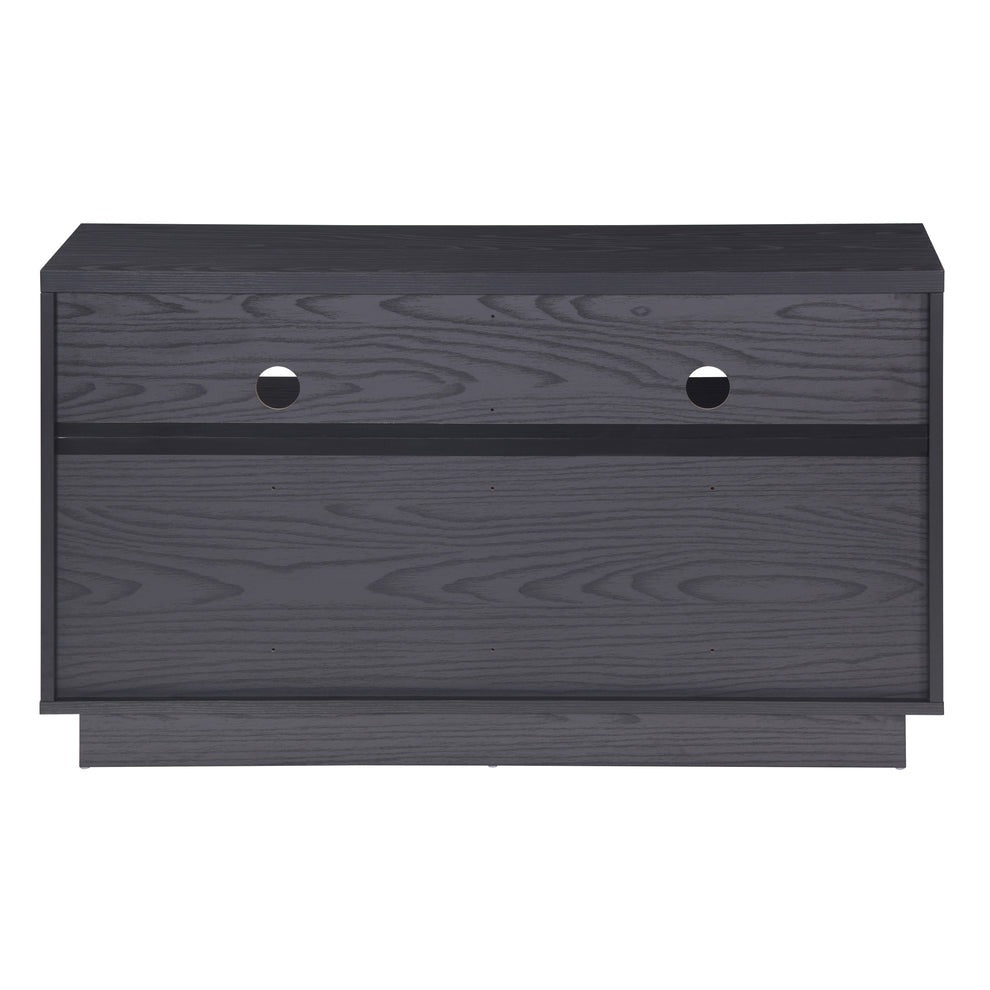 Tauris EDISON Media Stand 1200mm – Vinyl Record Storage & Component Cabinet in Black Oak Finish