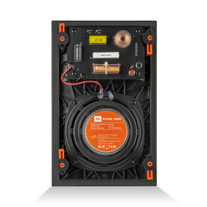 JBL Stage 2 - 6.5" In-Wall EA Archtect. Speaker - RECTANGLE 1" Aluminium Dome Tweeter