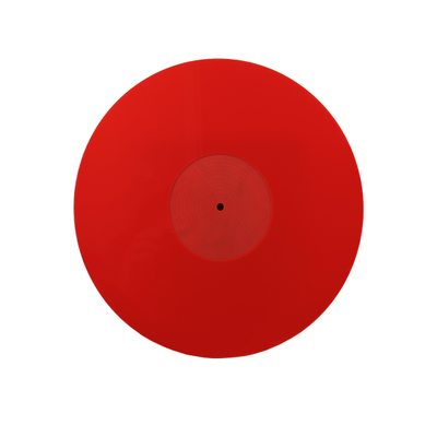 Ludic Acrylic LP Slipmat Red