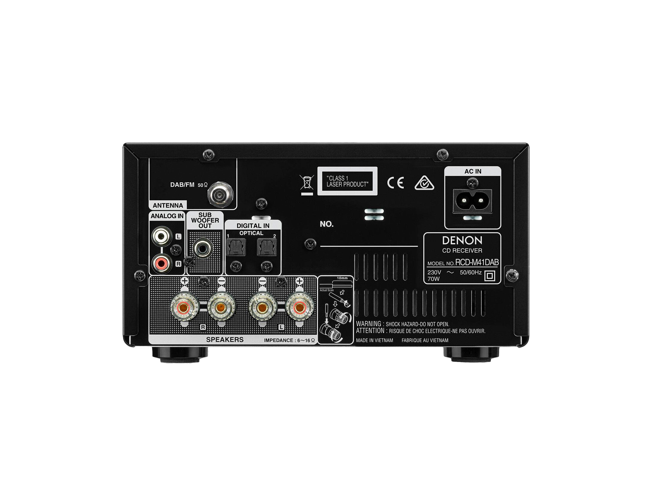 Denon DM41-DAB Mini HiFi System with CD, Bluetooth and FM/DAB+ Tuner