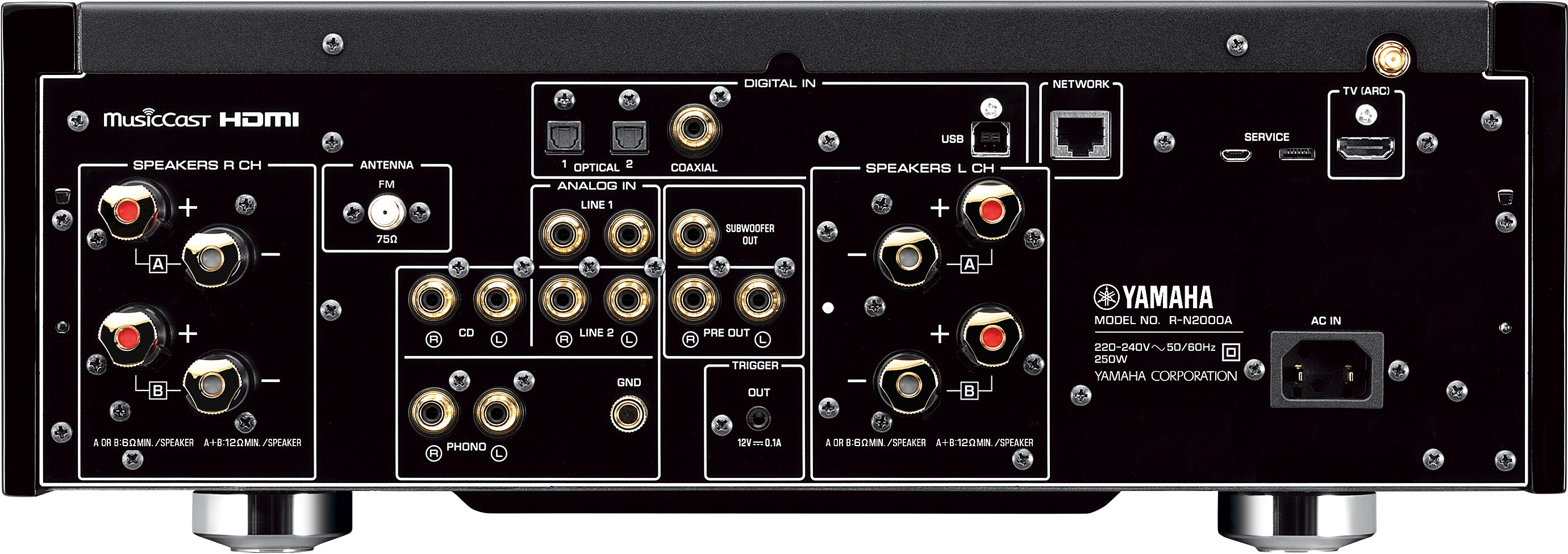 Yamaha R-N2000A 2-Ch Network Stereo Amp - 90W RMS