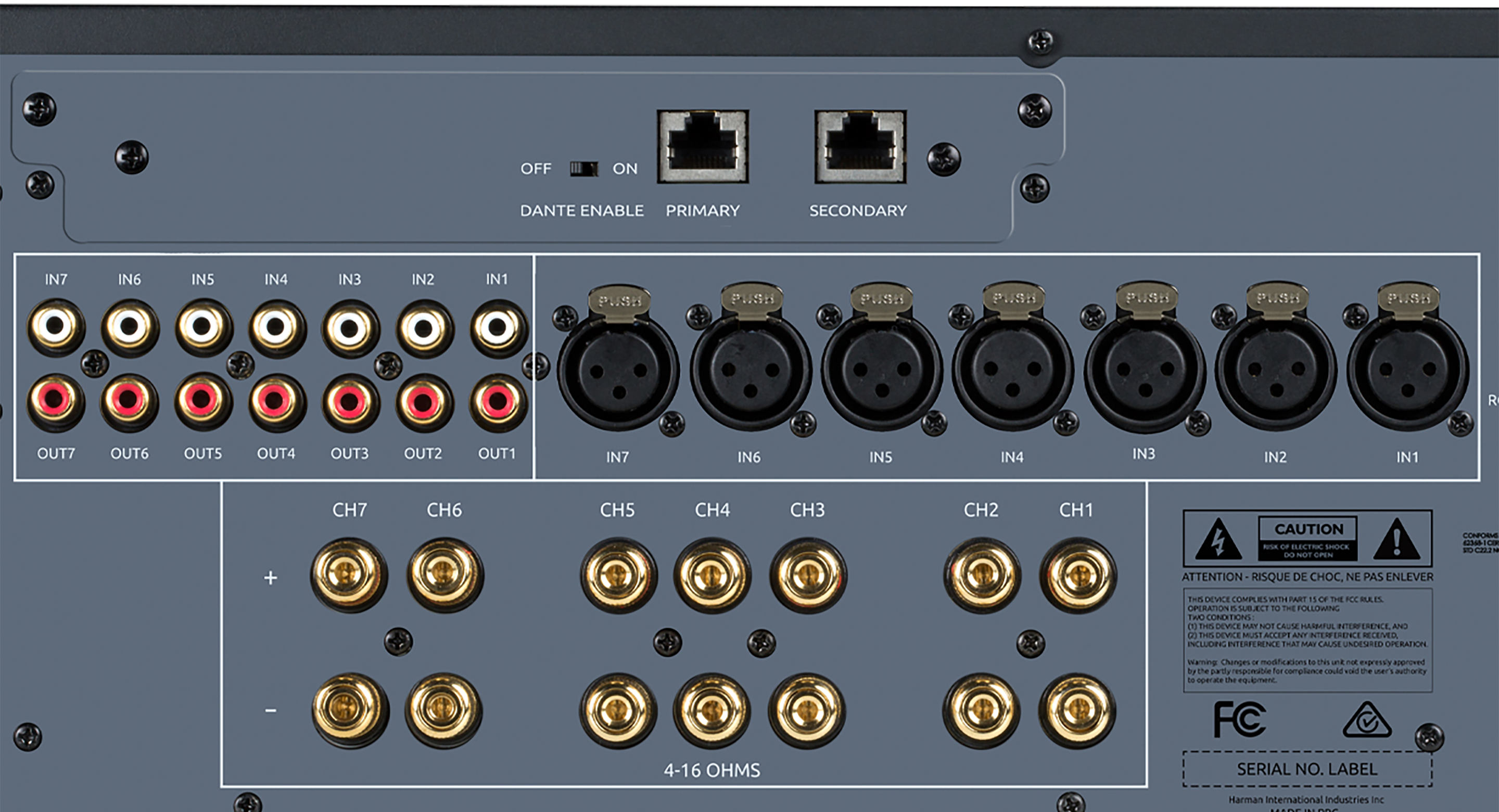 JBL Synthesis SDA-7120 7-channel Class G Amplifier