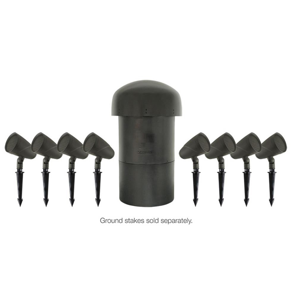 Sonance 8.1 pack LS4T SAT/LS12T sub pack inc sonamp DSP-2-750 SLS