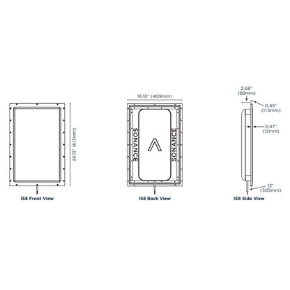 Sonance IS8 Invisible Series speakers 160W 6 ohm